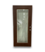 57211 34.5 X 80 Dark Brown Exterior Door With Blinds