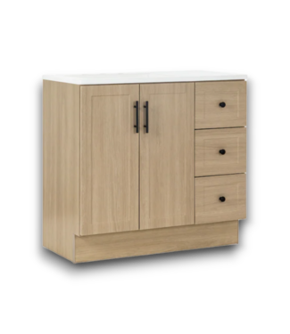 Bud's Warehouse 57220 36 X 35 Beige Oak Bathroom Sink Vanity
