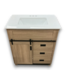 57221 Natural Oak Vanity W/top 30"