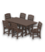 57224 Mahogany 7-pc Outdoor Dining Set