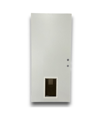 Bud's Warehouse 57213 36 X 80 White Pet Entrance Exterior Door Slab