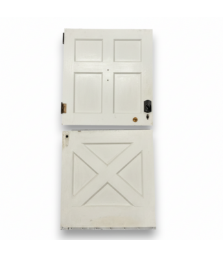 Bud's Warehouse 57208 38.5 X 80 8 Panel Blue And White Dutch Door