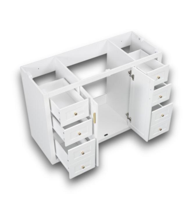 57234 Assembly Required White 48" Classic Bathroom Vanity