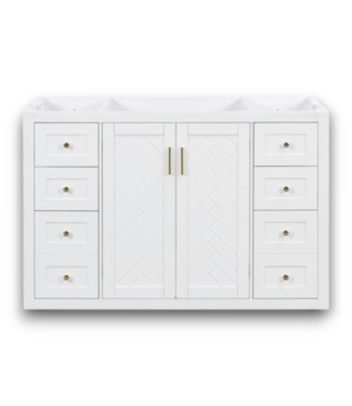 Bud's Warehouse 57234 Assembly Required White 48" Classic Bathroom Vanity