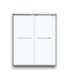57247 Brush Nickel Glass Shower Door 56 To 58 X 74