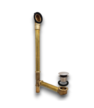 Bud's Warehouse 57250 Brushed Nickel Waste And Over Flow Drain