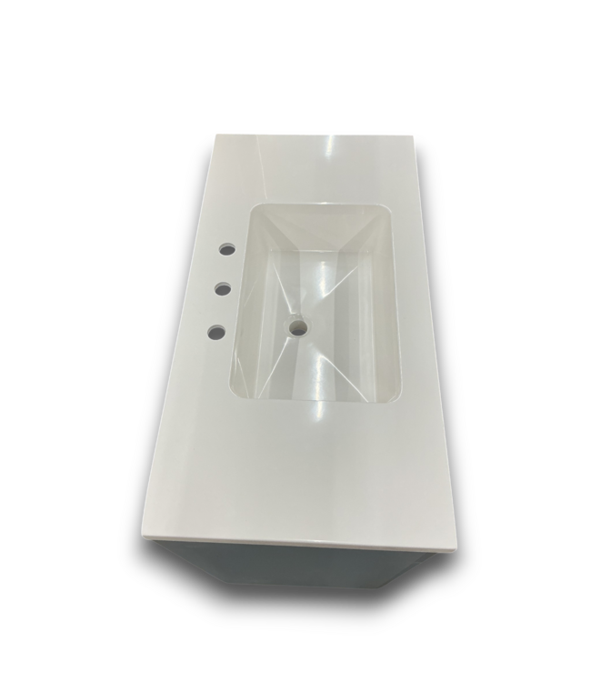 57230 Cauley Coastal Slate Bathroom Vanity With Top