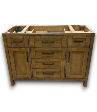 Bud's Warehouse 57257 Tahoe 48" Almond Latte Undermount Single Sink Bathroom Vanity Top Not Included
