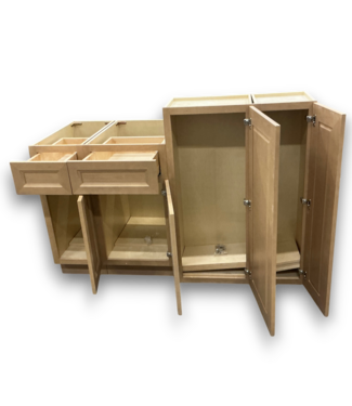 Bud's Warehouse 57261 4 Piece Butterscotch Shaker Style Soft Close Cabinet Set