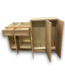 57261 4 Piece Butterscotch Shaker Style Soft Close Cabinet Set