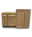 57261 4 Piece Butterscotch Shaker Style Soft Close Cabinet Set