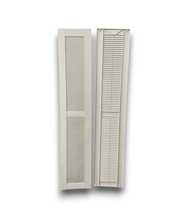 57267 17-3/4 X 88-1/2 White Windows Shutter Pair