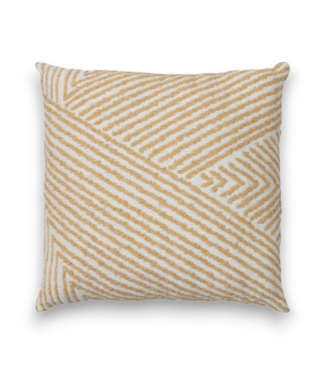 57272 Geometric Neutral Square Throw Pillow