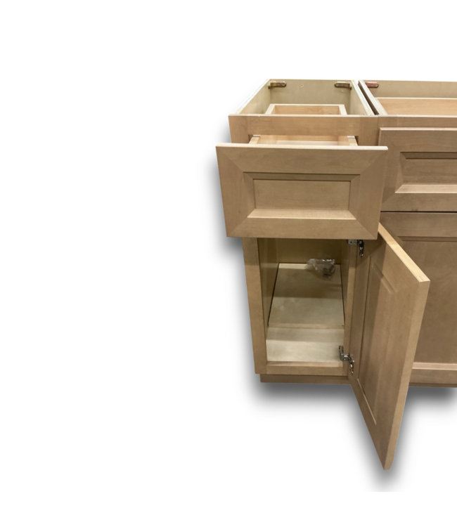 57261 4 Piece Butterscotch Shaker Style Soft Close Cabinet Set