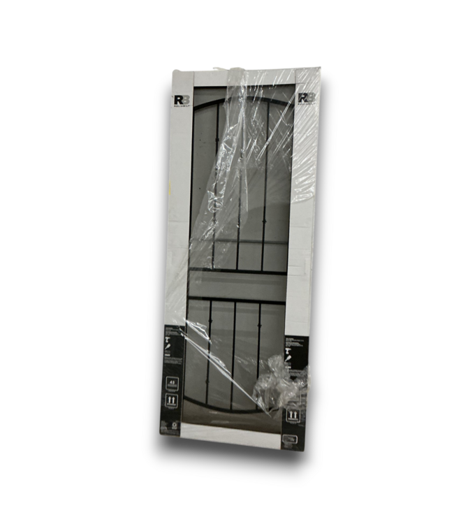 57276 36 X 96 Black Steel Left Hand Security Door