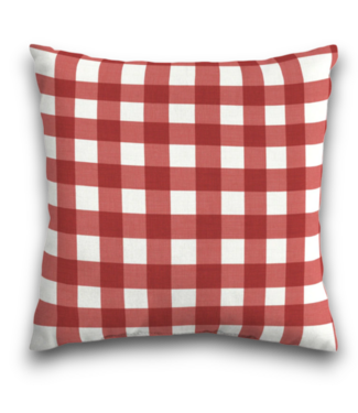 Bud's Warehouse 57281 Graphic Print Red Square Throw Pillow