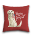 57285 Graphic Print Puppy Square Throw Pillow