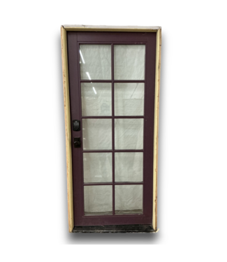 Bud's Warehouse 57295 34 X 80 2 Color Prehung Exterior Door With Glass
