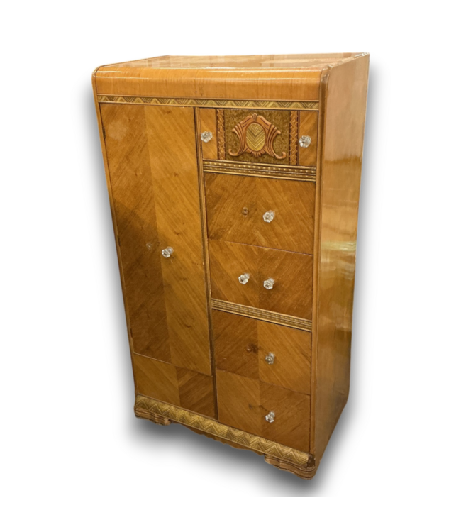 57293 Vintage Honey Vertical Dresser
