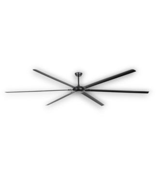 Bud's Warehouse 57305 Industrial Black Ceiling Fan 8-ft