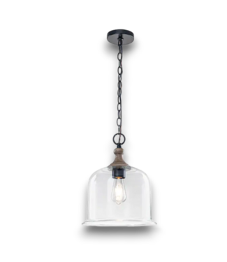 Bud's Warehouse 57310 Glass Bell 1-light Farmhouse Light