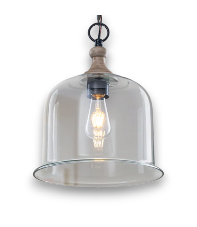 57310 Glass Bell 1-light Farmhouse Light