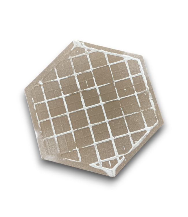 57306 80 Sq. Ft. Grey Hexagon Porcelain Tile
