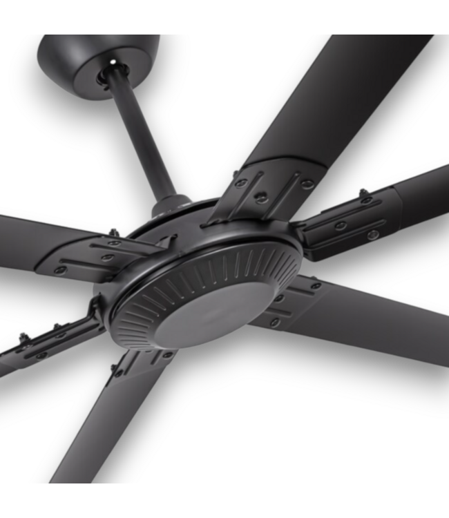 57305 Industrial Black Ceiling Fan 8-ft
