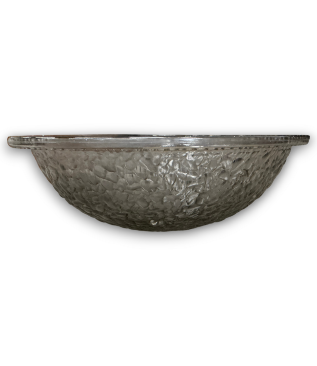57331 Pebble Black Nickel Glass Drop-in Undermount Oval Bathroom Sink
