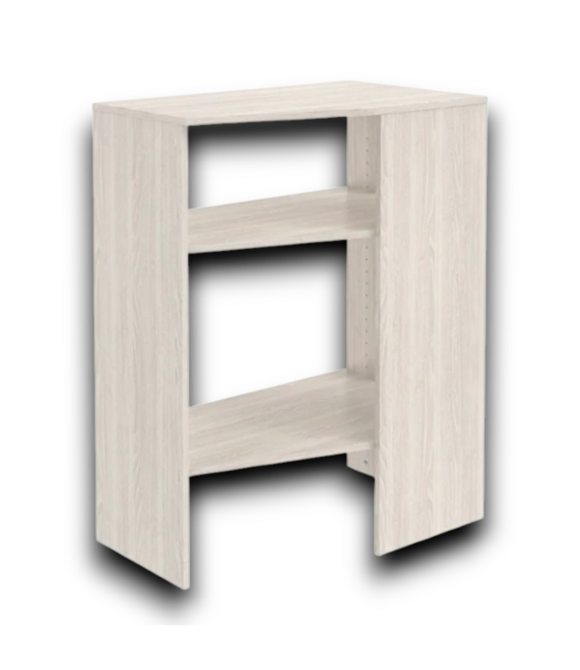 57338 Brightwood Corner Unit Frost Solid Shelving Wood Closet System