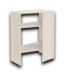 57338 Brightwood Corner Unit Frost Solid Shelving Wood Closet System
