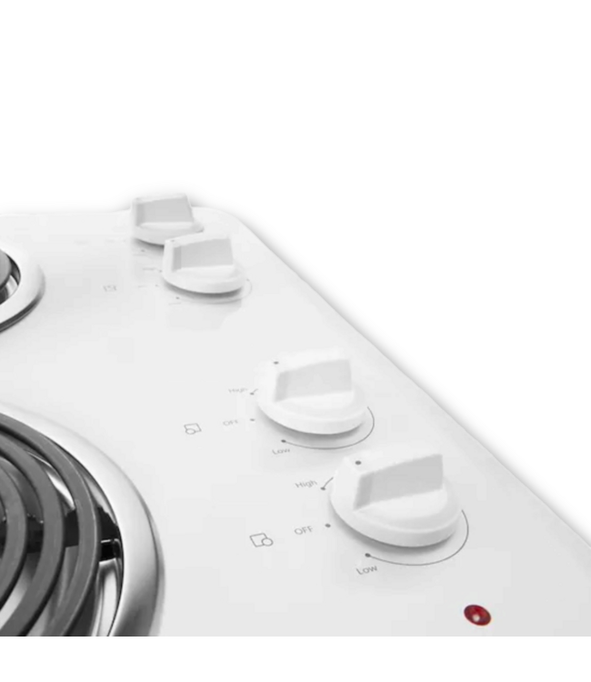 57343 4 Burners Coil White Electric Cooktop 30"