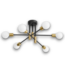 57346 Spuntnik 6_light Brushed Black Chandelier