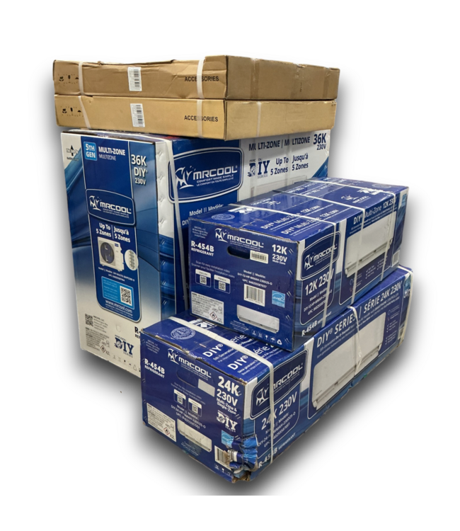 57374 Diy Multi Zone 5 Or More 36000 Btu Ductless Mini Split