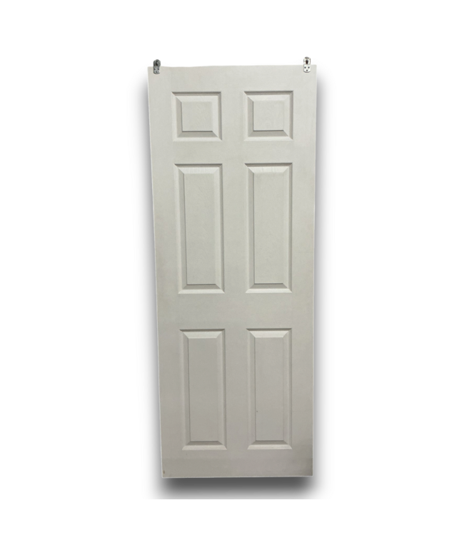 57378 30 X 80 White Finish 6-panel Sliding Closet Door