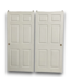 57381 36 X 80 White 6-panel Closer Sliding Door Pair