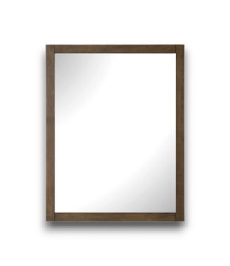 Bud's Warehouse 57384 Tahoe Framed Rectangle Mirror Almond Latte