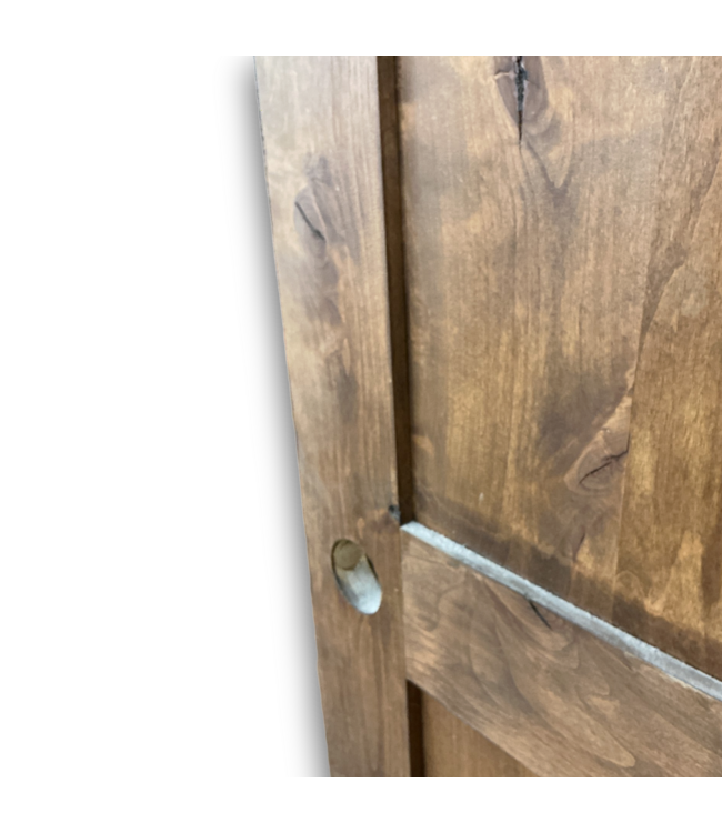 57383 60 X 80 Brown 2 Panel Sliding Barn Doors