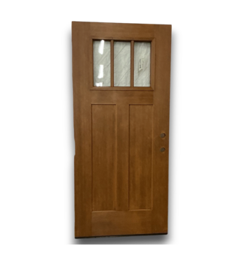 Bud's Warehouse 57396 36 X 80 Top Light 3 Panel Exterior Door Slab