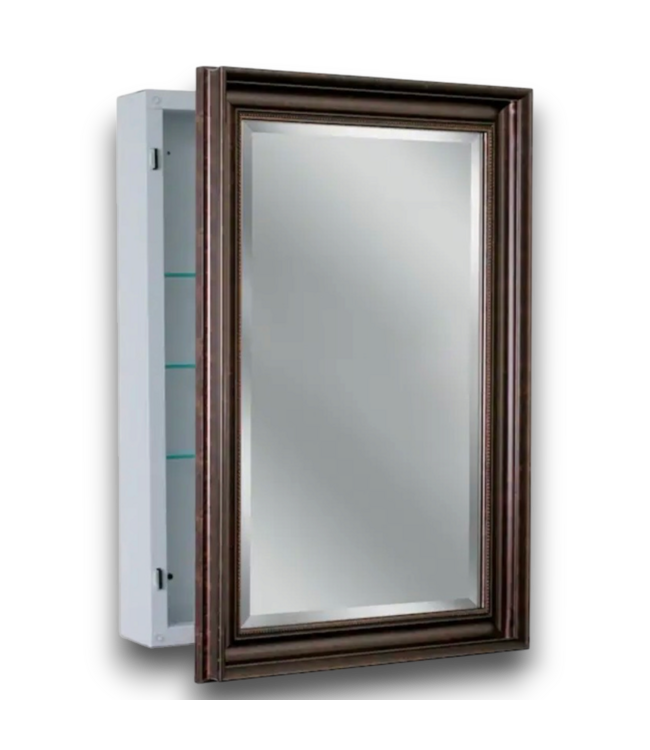 57397 Copper Mirrored Rectangle Medicine Cabinet