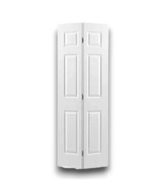 Bud's Warehouse 57401 30 X 80 Primed 6 Panel Bifold Door & Hardware