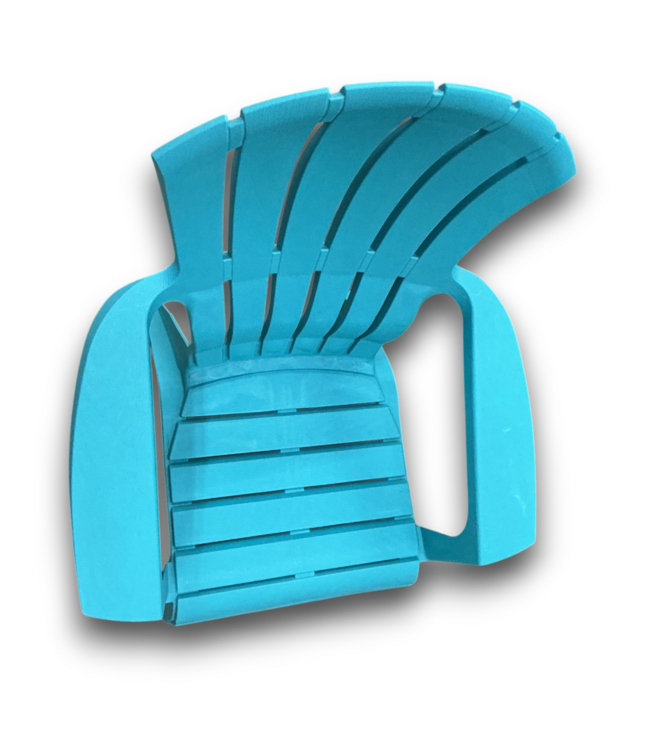 57407 Teal Plastic Lawn Chairs