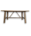 57408 Solid Wood Rustic Brown Coffee Table