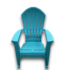 57407 Teal Plastic Lawn Chairs