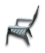 57411 Plastic Charcoal Lawn Chair