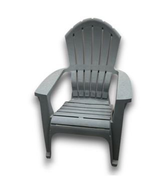 Bud's Warehouse 57411 Plastic Charcoal Lawn Chair