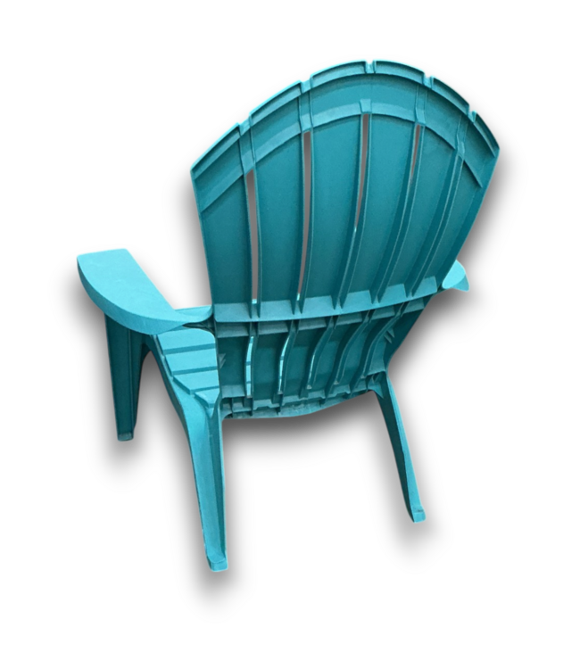 57407 Teal Plastic Lawn Chairs