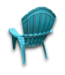 57407 Teal Plastic Lawn Chairs