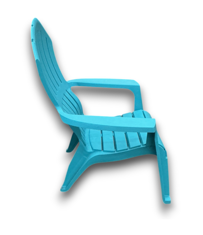 57407 Teal Plastic Lawn Chairs