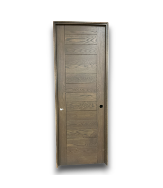 Bud's Warehouse 57415 30 X 84 Brown Rift Cut Prehung Interior Door